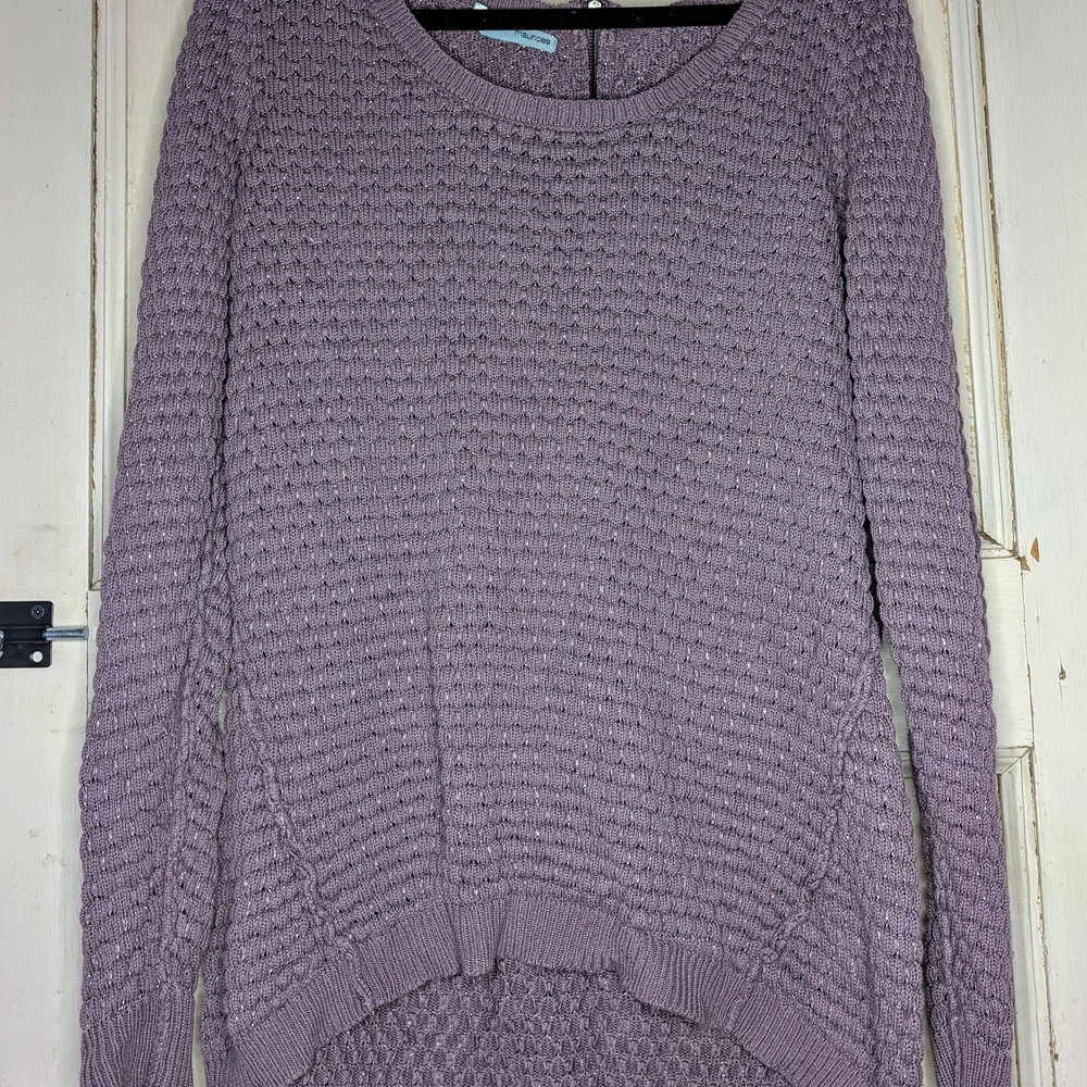 Maurices Purple Textured Women's Sweater